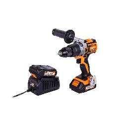 Дрель-шуруповёрт ударная бесщёточная аккумуляторная VILLAGER FUSE VLP 5120-2акб и зу, 18V, артикул 056354 миниатюра