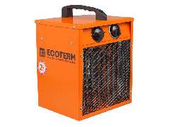 Нагреватель воздуха электр. ECOTERM EHC-03/1C (кубик, 3 кВт, 220 В, термостат, 2 года гарантии) миниатюра
