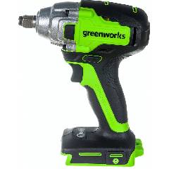 Гайковерт ударный аккумуляторный GREENWORKS GD24IW400, 24V, б/щет, 1/2'', 400Нм, без АКБ и ЗУ, артикул 3802907 миниатюра