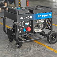 Генератор дизельный 11 кВт HYUNDAI DHY 14000LE-3 миниатюра