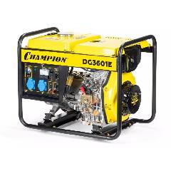 Дизель-генератор 3 кВт CHAMPION DG3601E с электростартером миниатюра