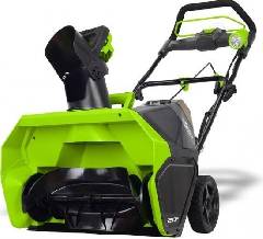 Снегоуборщик аккумуляторный GREENWORKS GD40ST, 40V, 51 см, бесщеточный, без АКБ и ЗУ, артикул 2600007 миниатюра