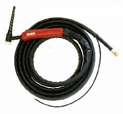 Горелка AURORA TIG 17 140A(35%), 3/8G, 8m (без управляющих разъёмов), артикул 12137 миниатюра