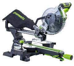 Пила торцовочная аккумуляторная GREENWORKS GD24MS216, 24V, б/щ, 4800 об/мин, 216x30мм, рез 65х310мм, 1х5Ач, ЗУ, артикул 1501707UG миниатюра