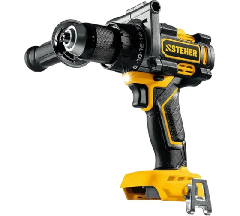 Дрель-шуруповерт бесщеточная аккумуляторная STEHER CB-165 20 В, 165 Н·м, без АКБ (LMS) миниатюра