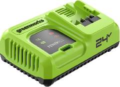 Зарядное устройство ультрабыстрое GREENWORKS G24C8, 24V, 8A, артикул 2958707 миниатюра