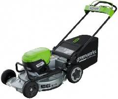 Газонокосилка аккумуляторная GREENWORKS LM221S, 82V, 53см, с алюминиевой декой, самоходная, бесщеточная, без АКБ и ЗУ, артикул 2519407 миниатюра