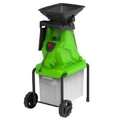 Измельчитель садовый электрический GREENWORKS GW-2800SD, 220 В, 2800 Вт с контейнером, артикул 2208007 миниатюра