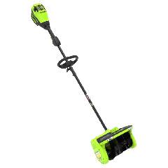 Снегоуборщик аккумуляторный бесщеточный GREENWORKS GD60SS2, 60V, 30 см, с регулируемым направлением выброса, бесщеточный, без АКБ и ЗУ, артикул 2603207 миниатюра