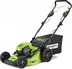 Газонокосилка аккумуляторная GREENWORKS GD60LM46SP, 60V, 46 см, самоходная, бесщеточная, без АКБ и ЗУ, артикул 2502907 миниатюра
