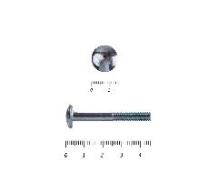 Болт мебельный, цинк DIN607 с усом 6х 50 пр.5,8 Фасовка (150шт) КРЕП-КОМП, артикул бму650ф миниатюра