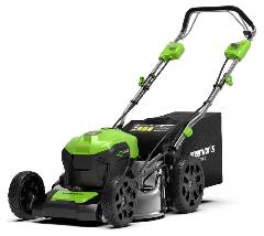 Газонокосилка аккумуляторная GREENWORKS GD40LM46SP, 40V, 46см, самоходная, бесщеточная, c 1хАКБ 8 Ач и ЗУ, артикул 2506807UH миниатюра