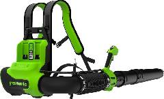 Воздуходувка аккумуляторная ранцевая GREENWORKS GD40BG3, 40V, с 1хАКБ 8 Ач и ЗУ, артикул 2408107 миниатюра