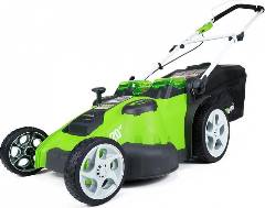 Газонокосилка аккумуляторная GREENWORKS G40LM49DB, TwinForce, 40V, 49 см, без АКБ и ЗУ, артикул 2500207 миниатюра