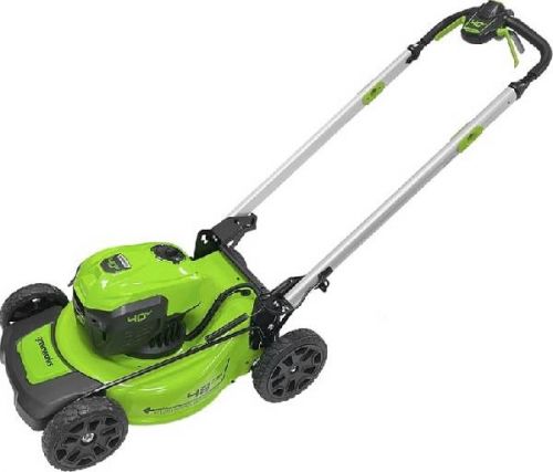 Газонокосилка аккумуляторная GREENWORKS GD40LM48SPK4, 40V, 48 см, самоходная, бесщеточная, c 1хАКБ 4 Ач и ЗУ, артикул 2517407UB изображение