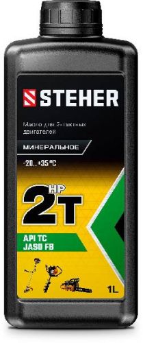 Масло для 2-тактных двигателей минеральное STEHER 2T-M 1 л, артикул 76001-1 изображение