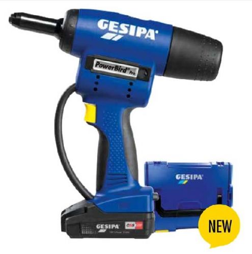 Заклепочник аккумуляторный профессиональный GESIPA PowerBird Pro Gold Edition with CAS, Ges 1679666, М00019361 изображение