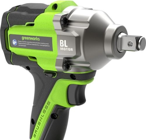 Гайковерт ударный аккумуляторный GREENWORKS IW5500, 24V, б/щет, 1/2'', 500Нм, 3 режима, без АКБ и ЗУ, артикул 3805007 изображение
