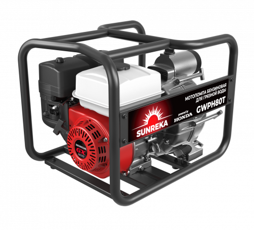 Мотопомпа бензиновая SUNREKA GWPH80T, артикул 215071 изображение