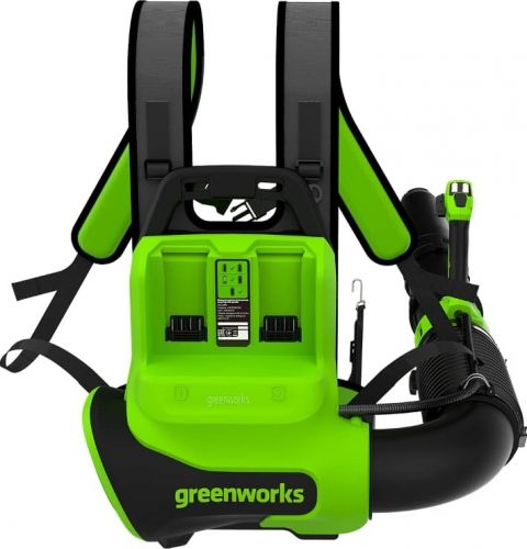 Воздуходувка аккумуляторная ранцевая GREENWORKS GD40BG3, 40V, с 1хАКБ 8 Ач и ЗУ, артикул 2408107 изображение