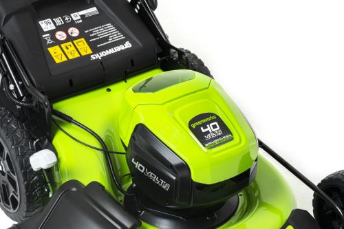 Газонокосилка аккумуляторная GREENWORKS GD40LM46HP, 40V, 46 см, бесщеточная, без АКБ и ЗУ, артикул 2514407 изображение