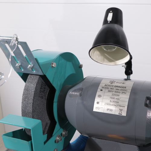 Станок двухдисковый шлифовальный с пылесосом AURA NM-300DC, артикул 60300300 изображение