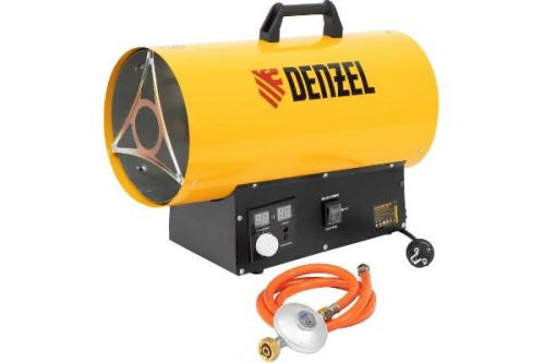 Пушка тепловая газовая 15 кВт DENZEL GHG-15i, цифровой термостат, пропан-бутан, артикул 96478 изображение