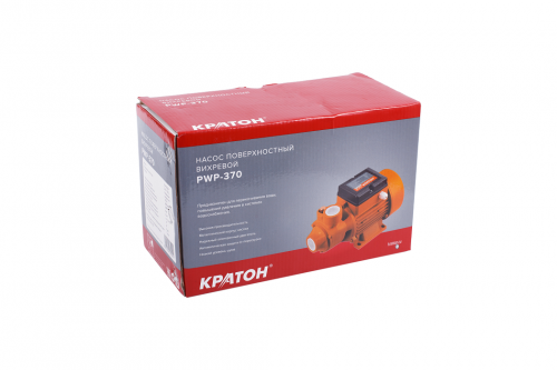 Насос поверхностный вихревой КРАТОН PWP-370, артикул 5 04 06 004 изображение