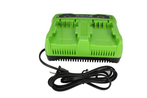 Зарядное устройство GREENWORKS G24X2UC2 для 2-х АКБ, 24V, 2А, артикул 2931907 изображение
