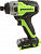 Дрель-шуруповерт аккумуляторная GREENWORKS DD350, 24V, б/щет, 27/50 Нм, 0-500 / 0-1900 об/мин, 13мм, 2х2Ач, ЗУ, кор, артикул DD350CUC миниатюра