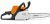 Бензопила STIHL MS 170 12" шина 30 см, 11302000539 изображение