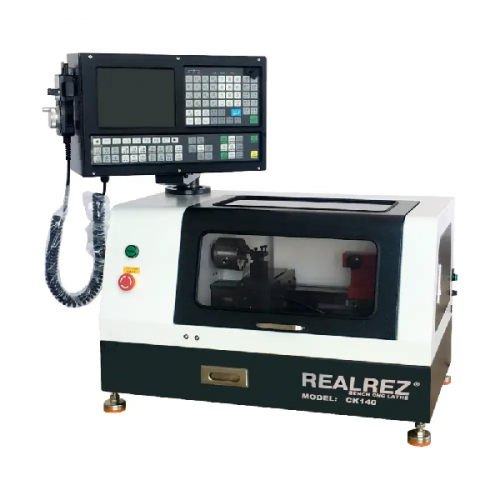 Мини токарный станок с ЧПУ REALREZ CK 140, артикул CK 140 изображение