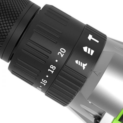 Дрель-шуруповерт ударная аккумуляторная GREENWORKS GD24DD60, 24V, б/щет, 0-450 / 0-1700 об/мин, 30/60Нм, 2х2Ач, ЗУ, кор, артикул 3704107CUC изображение