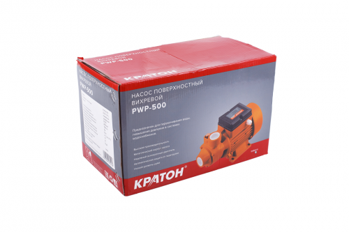 Насос поверхностный вихревой КРАТОН PWP-500, артикул 5 04 06 005 изображение