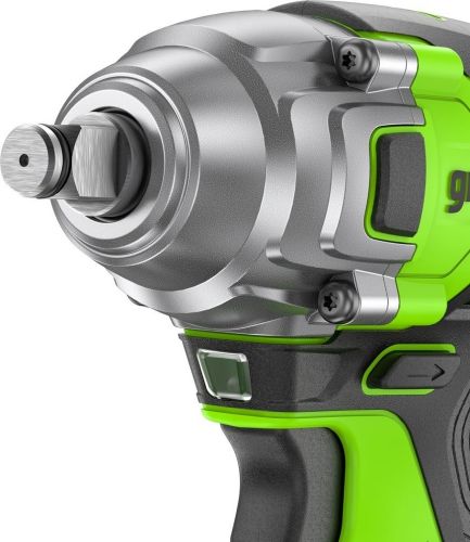 Гайковерт ударный аккумуляторный GREENWORKS GD24IW400, 24V,б/щет,1/2'', 400Нм,1х5Ач, ЗУ, кор, артикул 3802907CUG изображение