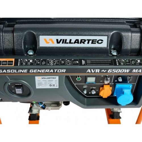 Бензогенератор VILLARTEC GG7300С, 5.8/6.3 кВт, артикул 2102740000               изображение