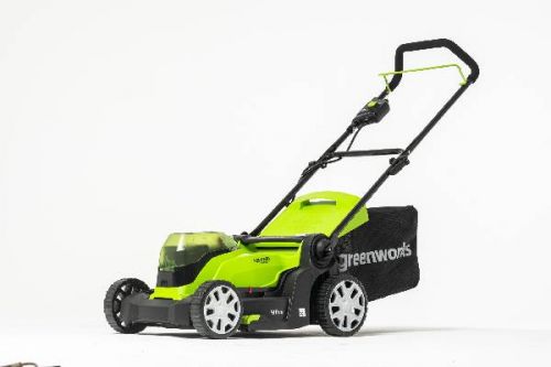 Газонокосилка аккумуляторная GREENWORKS G24X2LM41, 2*24V, 41 см, с 2хАКБ 4Ач и ЗУ, артикул 2512607UD изображение