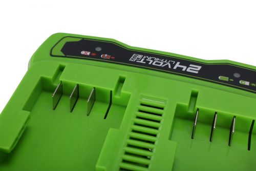 Зарядное устройство GREENWORKS G24X2UC2 для 2-х АКБ, 24V, 2А, артикул 2931907 изображение