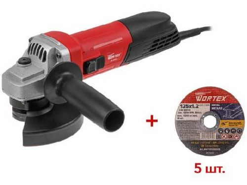 Болгарка УШМ 125 мм WORTEX AG 1213-4, артикул 0329156 изображение