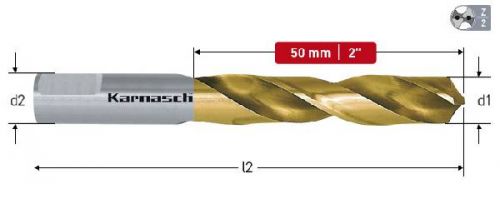 Сверло по металлу 10.0х50 мм HSS-Co Karnasch изображение