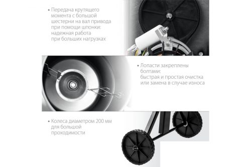 Бетономешалка 220 л ЗУБР БМЧ-220 изображение