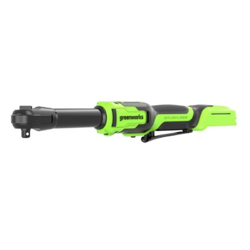 Гайковерт-трещотка аккумуляторный GREENWORKS GD24RWX удлиненная, 24V,б/щет, 0-250об/мин, 1/2", 80Нм, 170 мм, без АКБ и ЗУ, сумка, артикул 3804207 изображение