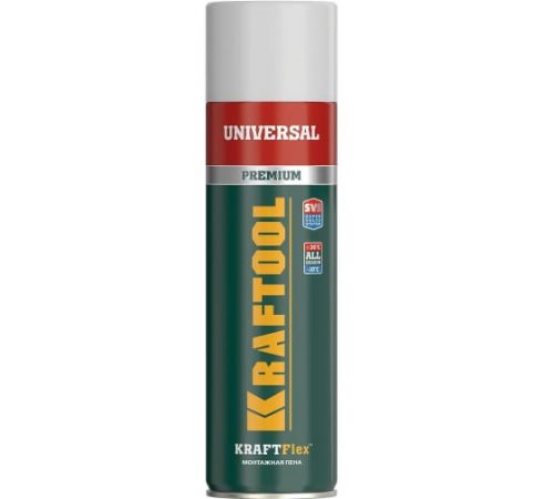Пена монтажная KRAFTOOL ADAPTER PRO 500 мл, адаптерная, всесезонная, SVS, артикул 41170_z01 изображение