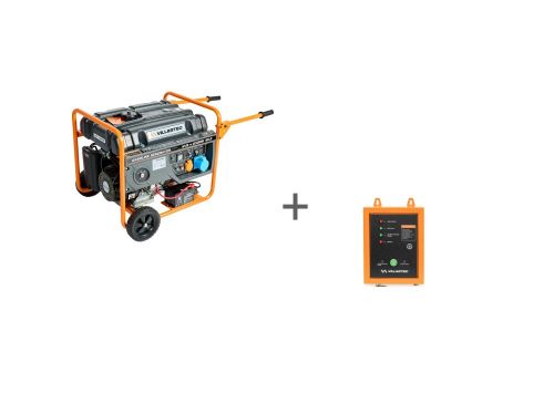 Генератор бензиновый VILLARTEC GG8300ЕВС и блок автоматического запуска генератора 10 кВт, артикул 2102830100к изображение