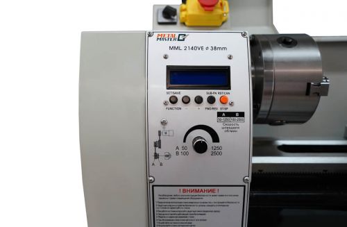 Станок токарный настольный METAL MASTER MML 2140VE d=38, артикул 00000021135 изображение