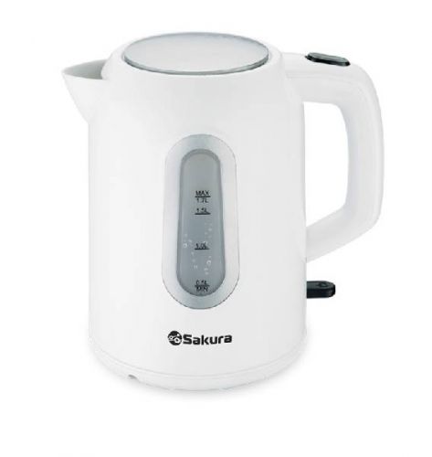 Чайник электрический 1,7 л 2200 Вт SAKURA SA-2332W белый, артикул 86448 изображение