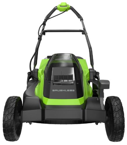 Газонокосилка аккумуляторная GREENWORKS GD24X2LM361, 2х24V, 36 см, бесщеточная, c 2хАКБ 4Ач и ЗУ, артикул 2520707UD изображение