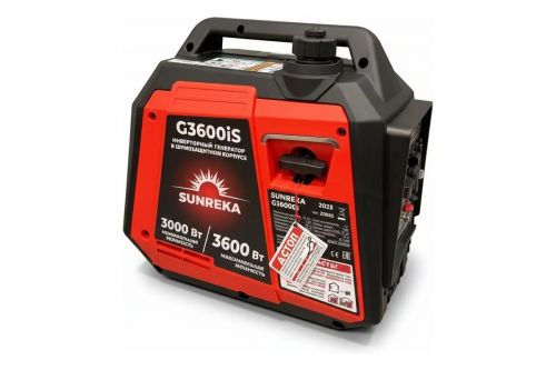 Бензогенератор инверторный 3.6 кВт SUNREKA G3600iS, артикул 211032 изображение