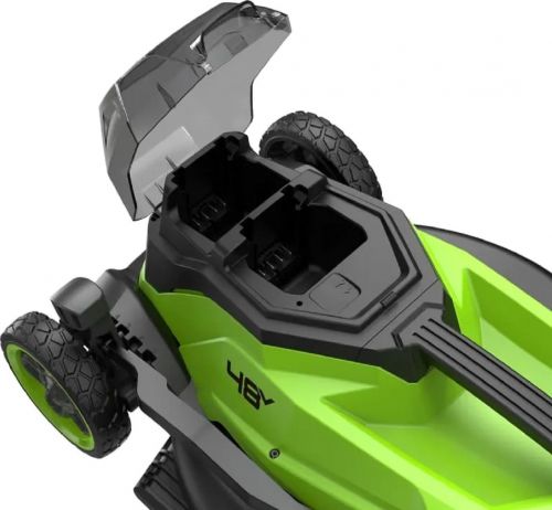 Газонокосилка аккумуляторная GREENWORKS GD24X2LM361, 2х24V, 36 см, бесщеточная, без АКБ и ЗУ, артикул 2520707 изображение