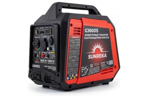 Бензогенератор инверторный 3.6 кВт SUNREKA G3600iS, артикул 211032 изображение